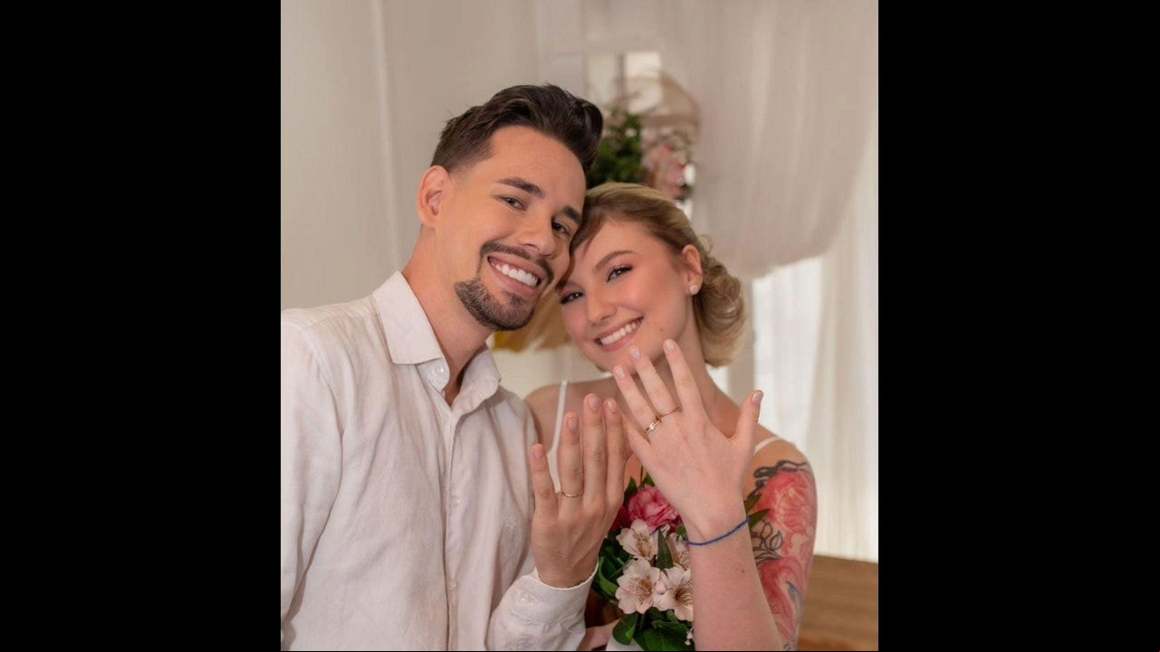 Isabel Veloso e o novo marido, Lucas Borbas