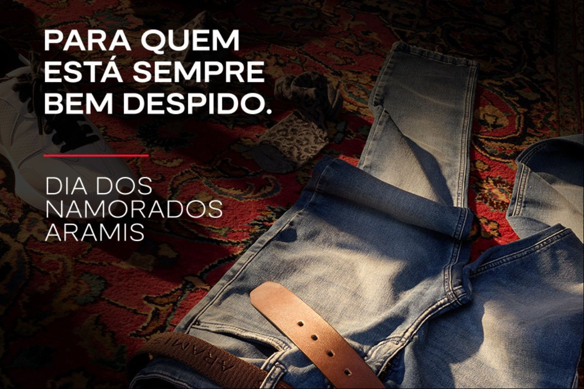 Campanha de Dia dos Namorados da Aramis incentiva doação de roupas