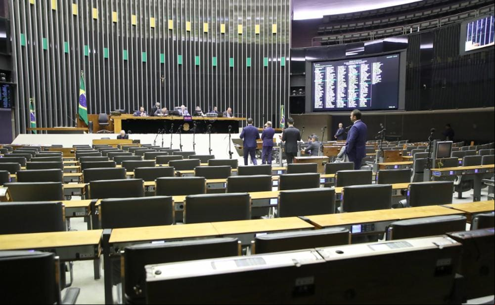 O plenário da Câmara dos Deputados