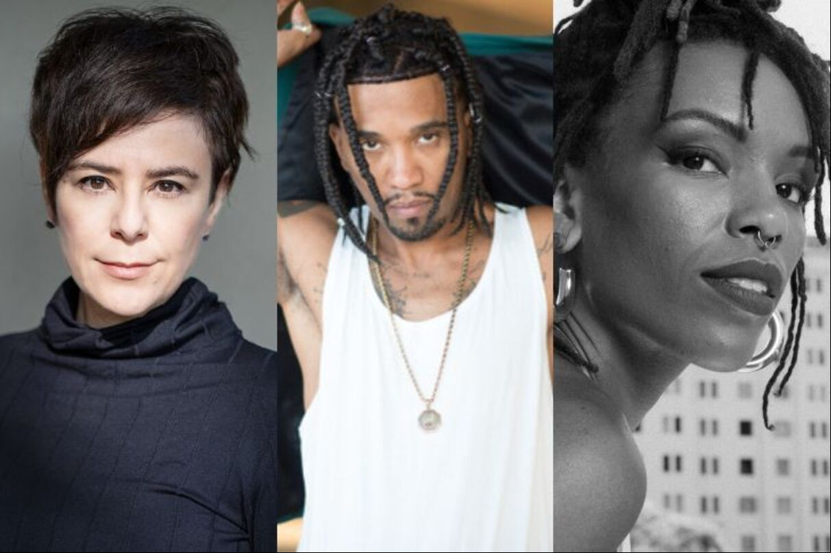 Os artistas Fernanda Takai, Renegado e Nath Rodrigues, que se apresentam no Agô Jazz Asé