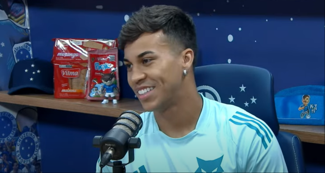 Kaio Jorge concede entrevista ao Cruzeiro Cast, podcast oficial do Cruzeiro