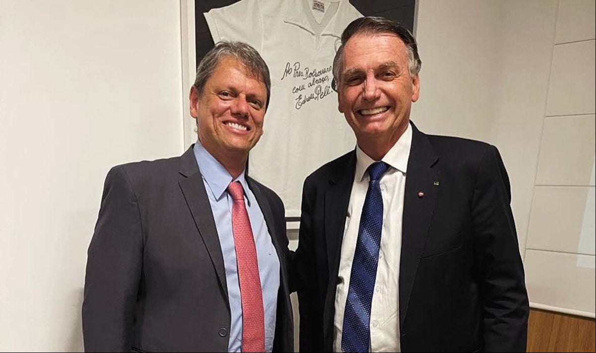 Tarcísio Gomes de Freitas foi ministro da Infraestrutura do governo de Jair Bolsonaro, antes de ser governador de São Paulo
