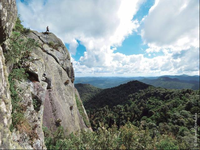 Pedra Bonita, a 2.120 metros de altitude, o mirante mais alto de Gonçalves