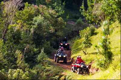 eio de quadriciclo na Fazenda das Samambaias